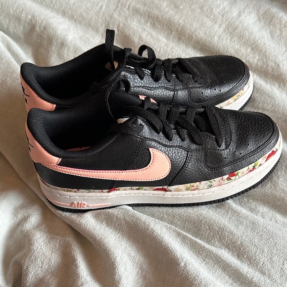 air force 1 floral black